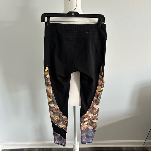 Athleta Asym Mesh Sonar Honeycomb Print Leggings - Size S - Picture 6 of 12